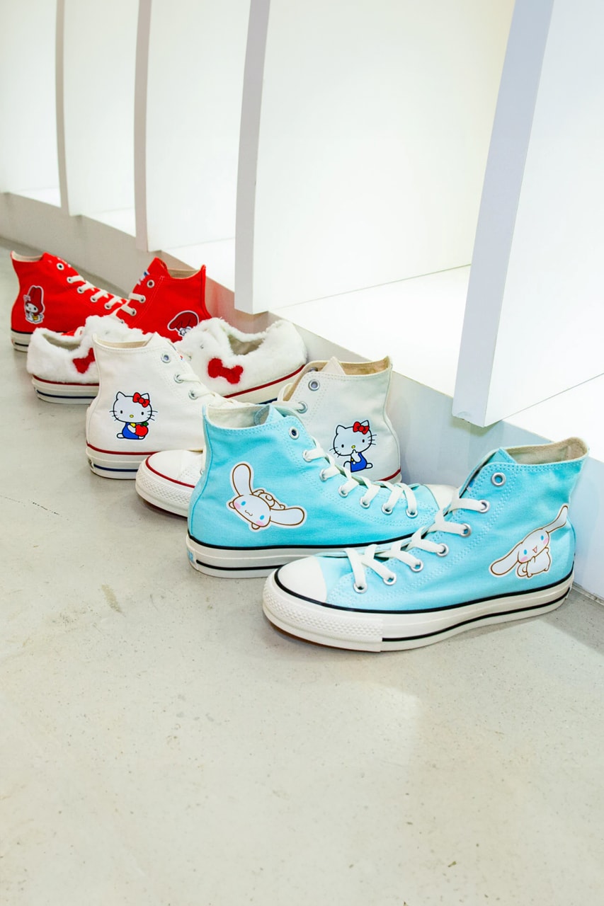 Sanrio Converse Japan All Star Hello Kitty Shoes Release